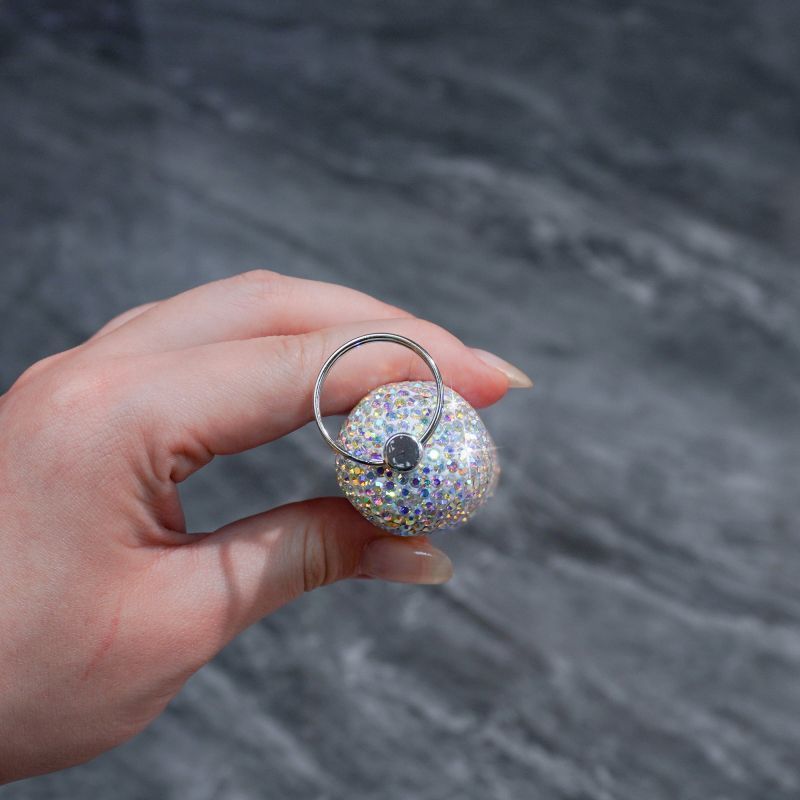 Sparkling Waterproof Keychain Pill Holder Diamond Emergency Medicine Bottle