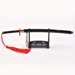 Metal Samurai Sword Model Toy 22cm With Red Tassel - Birthday Gift