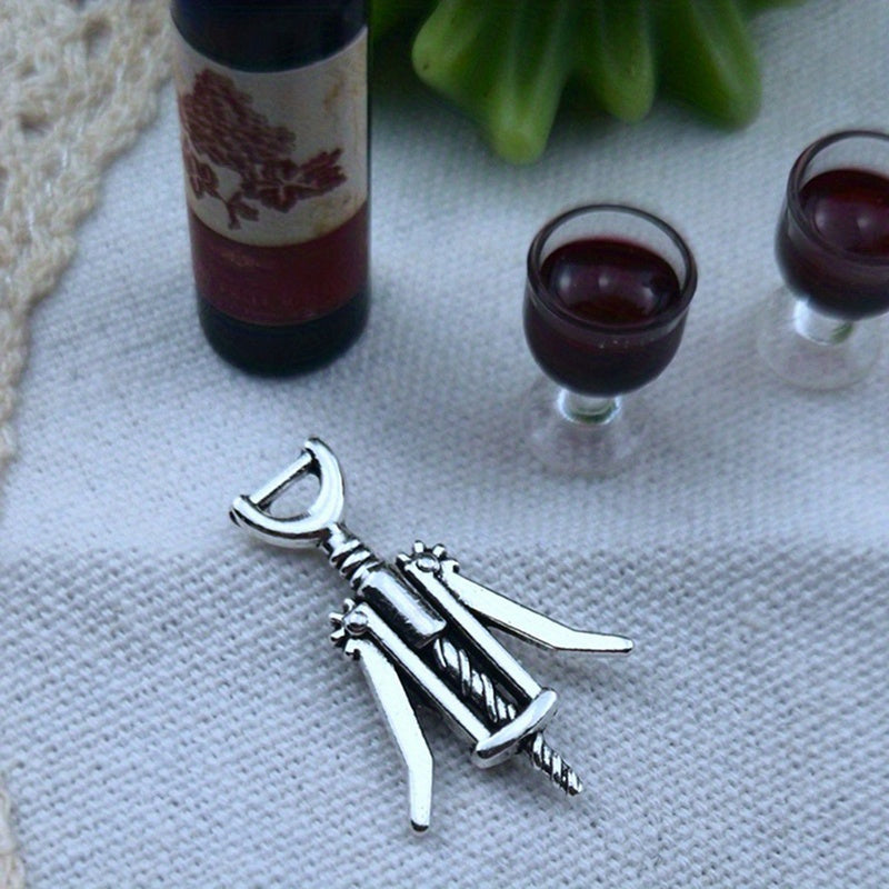 2pcs 1 12 Dollhouse Red Wine Bottle Opener Mini Furniture Decor DIY Toy