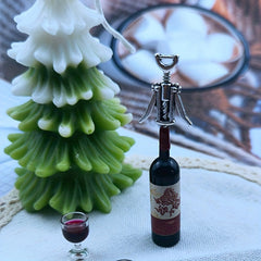2pcs 1 12 Dollhouse Red Wine Bottle Opener Mini Furniture Decor DIY Toy