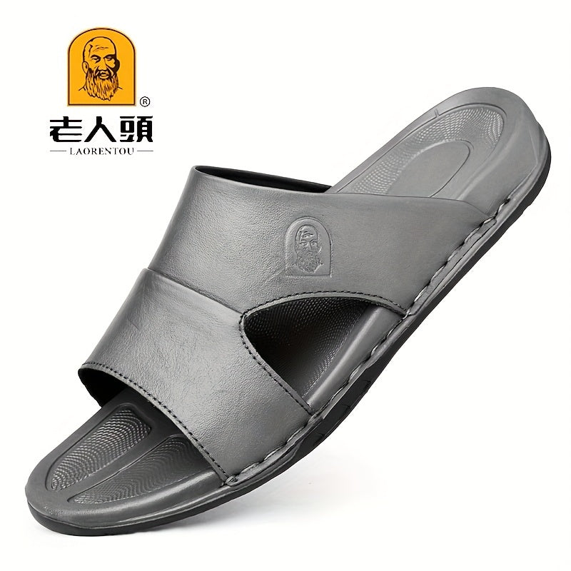 LAORENTOU Men's Open Toe Non Slip Beach Shoes Summer