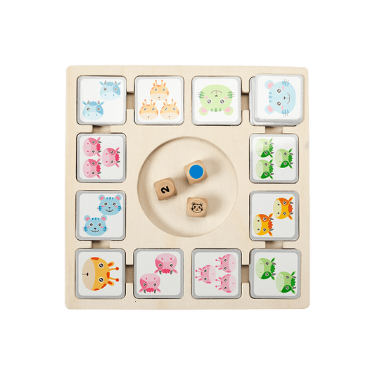 Animal Matching Game Educational Wooden Toy for Preschool