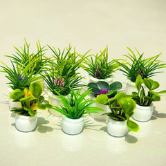 Realistic Mini Potted Plant Statue Bonsai for Toy Train Landscape
