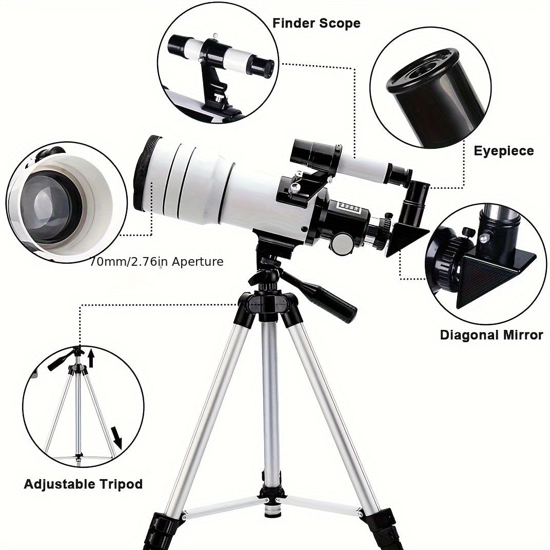 F30070 Astronomical Telescope 150X Night Vision 70mm ABS Material