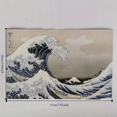 Mini Puzzle 150pcs Test Tube The Great Wave off Kanagawa 15x10cm Cartoon Puzzle
