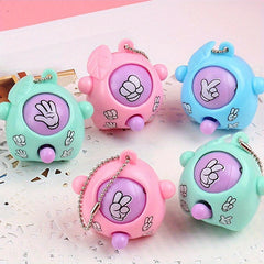 12pcs Mini Rock Paper Scissors Keychains Fun Fidget Toys for Purses Backpacks
