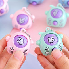 12pcs Mini Rock Paper Scissors Keychains Fun Fidget Toys for Purses Backpacks