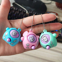 12pcs Mini Rock Paper Scissors Keychains Fun Fidget Toys for Purses Backpacks