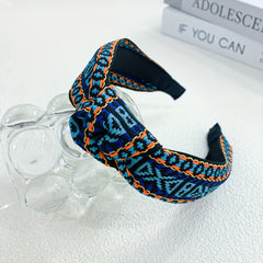 Boho Embroidery Braided Hair Hoop Hair Accessories