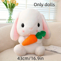 Soft Bunny Plush Toy Stuffed Rabbit Cushion Pillow Doll Birthday Gift for Kids