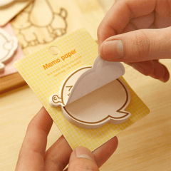 Cartoon Sticky Note Pad Smiling Face Fun Station