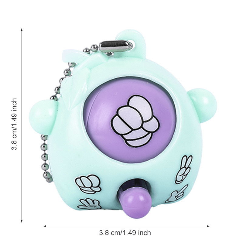 12pcs Mini Rock Paper Scissors Keychains Fun Fidget Toys for Purses Backpacks