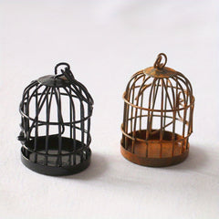Rustic Iron Birdcage Decoration for Garden and Courtyard