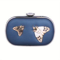 Women's Evening Clutch Bag With Bee Banquet Purse