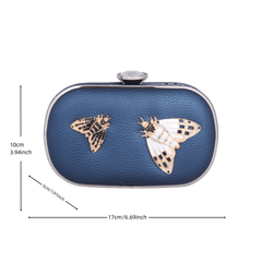 Women's Evening Clutch Bag With Bee Banquet Purse