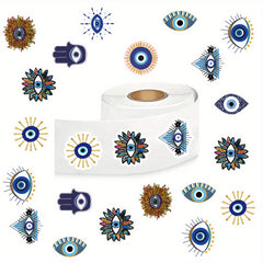 500 Pcs Evil Eye Cartoon Stickers Scrapbooking Envelopes Self-Adhesive Decals