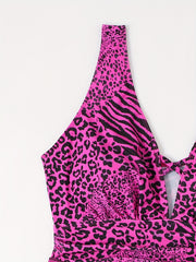 Leopard Print Tankini Set