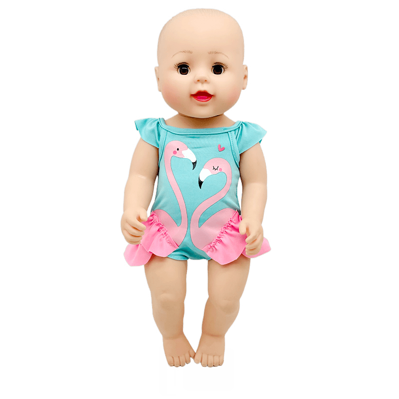 4 Sets Animal Print Doll Dress Clothes Outfits for 15-18 Inch Dolls
