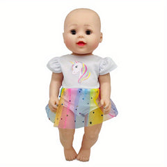 4 Sets Animal Print Doll Dress Clothes Outfits for 15-18 Inch Dolls