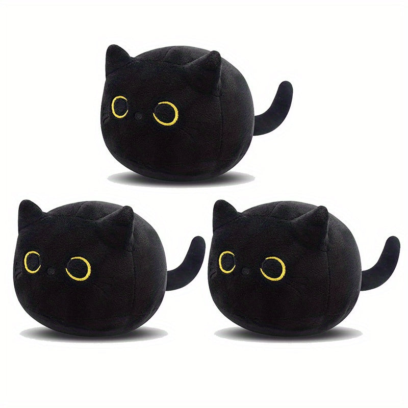 3 Pack Plush Cat Stuffed Animals Comic Theme Soft Toys for Toddlers