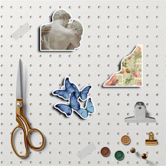 Vintage Inspired Stickers 50 Pieces Artistic Expression Ages 14+ Reusable Shapes