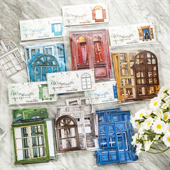 10pcs Window Sills Stickers European Door Secret Series