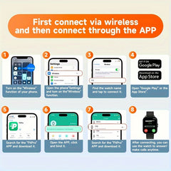 Smart Watch with Wireless Calling Long Sitting Reminder