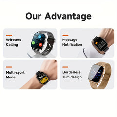 Smart Watch with Wireless Calling Long Sitting Reminder