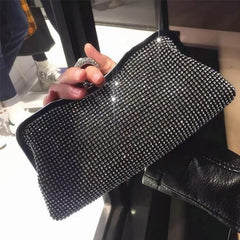 Bride Party Crystal Clutch Bag Water Drill