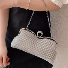 Bride Party Crystal Clutch Bag Water Drill