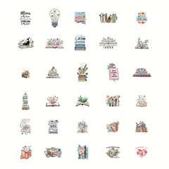 30 Pcs American Retro Style Flower/Sticker for Albums Diaries 14+
