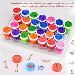 26pcs Animal Stampers Assorted Self Inking Stamps Party Supplies Teacher Stamps