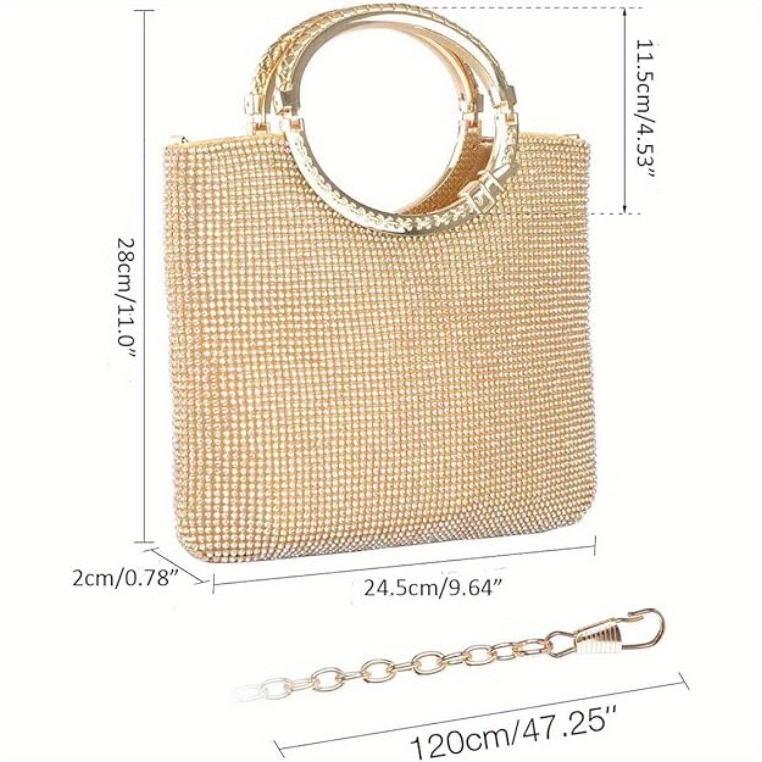Crystal Rhinestone Evening Clutches Bags Wedding Purse Handbags