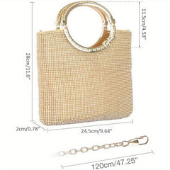 Crystal Rhinestone Evening Clutches Bags Wedding Purse Handbags