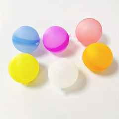 6 Reusable Silicone Water Balls Easy Fill for Outdoor Fun