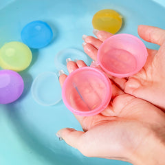 6 Reusable Silicone Water Balls Easy Fill for Outdoor Fun