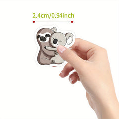 500pcs Koala & Friends Sticker Roll Cute Cartoon Animal Decals Self Adhesive