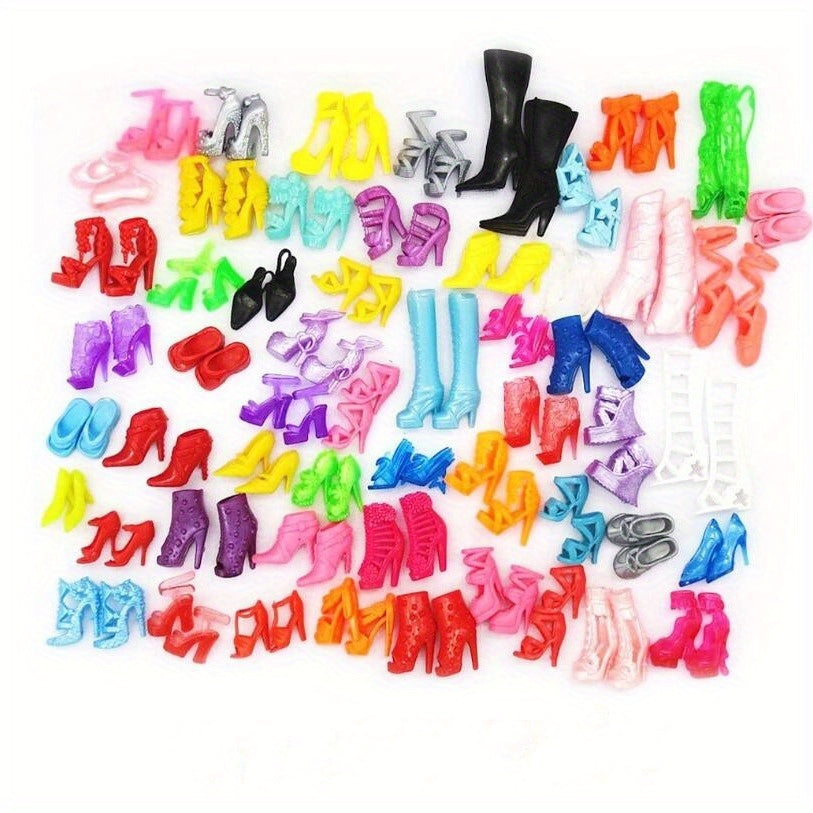 Colorful High Heel Sandals for 29 BJD Dolls Dollhouse Accessory
