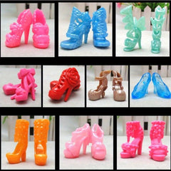 Colorful High Heel Sandals for 29 BJD Dolls Dollhouse Accessory