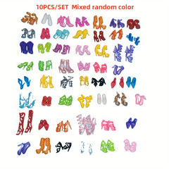 Colorful High Heel Sandals for 29 BJD Dolls Dollhouse Accessory