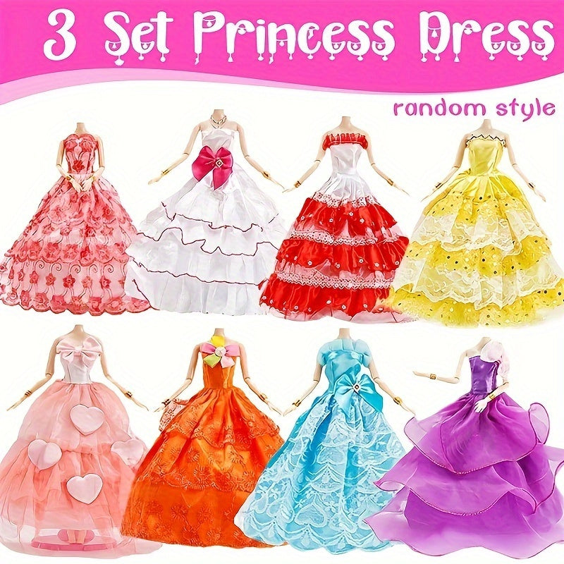 50-Piece Doll Clothes Set for 11.5 Inch Dolls - Dresses, Outfits