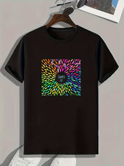 Colorful Pattern Men's Graphic T-shirt Summer Tee