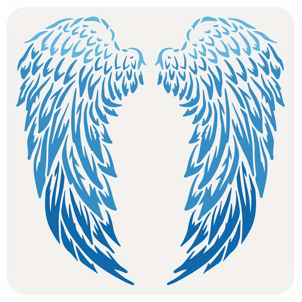 PVC Wing Stencil Template for DIY Scrapbooking Photo Album 30x30cm