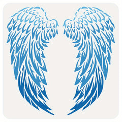 PVC Wing Stencil Template for DIY Scrapbooking Photo Album 30x30cm