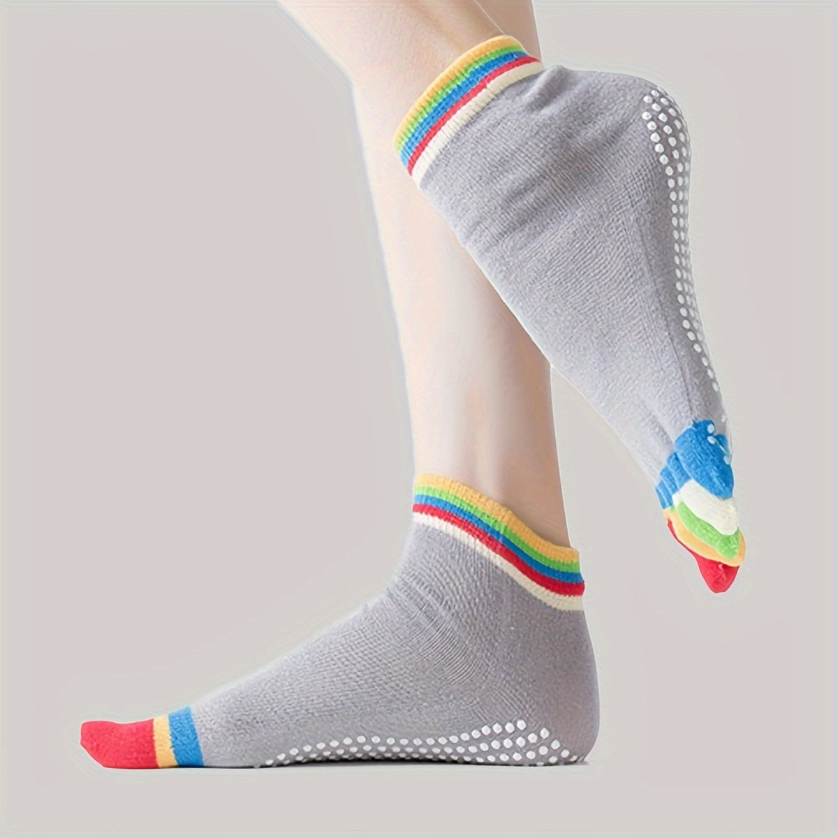 Colorful Five Toe Split Dance Socks Soft Comfortable Sweat Absorbent