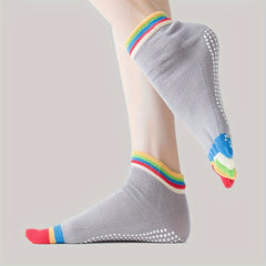 Colorful Five Toe Split Dance Socks Soft Comfortable Sweat Absorbent