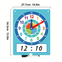 Teaching Clock for Kids - Easy Read Learning Clock for Time Telling