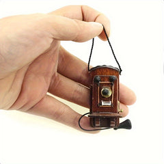 Vintage Doll House Furniture Wall Mounted Telephone