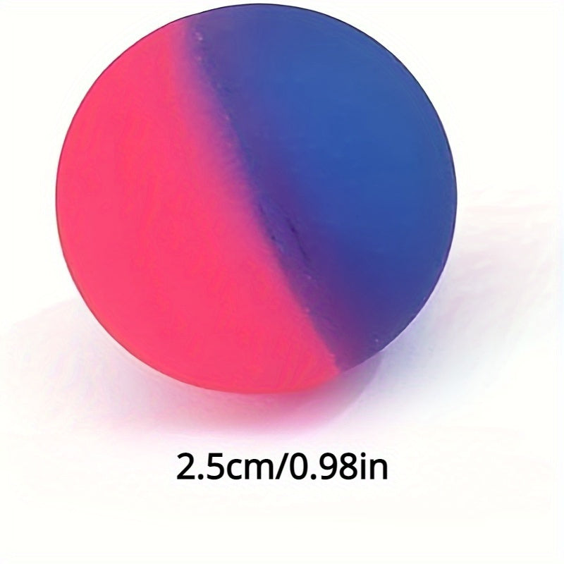 10 Mini Rainbow Bouncy Balls for Kids Party Favors