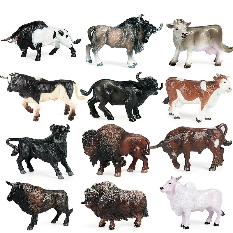 Realistic Calf Toy Model Set - Birthday Halloween Christmas Gift